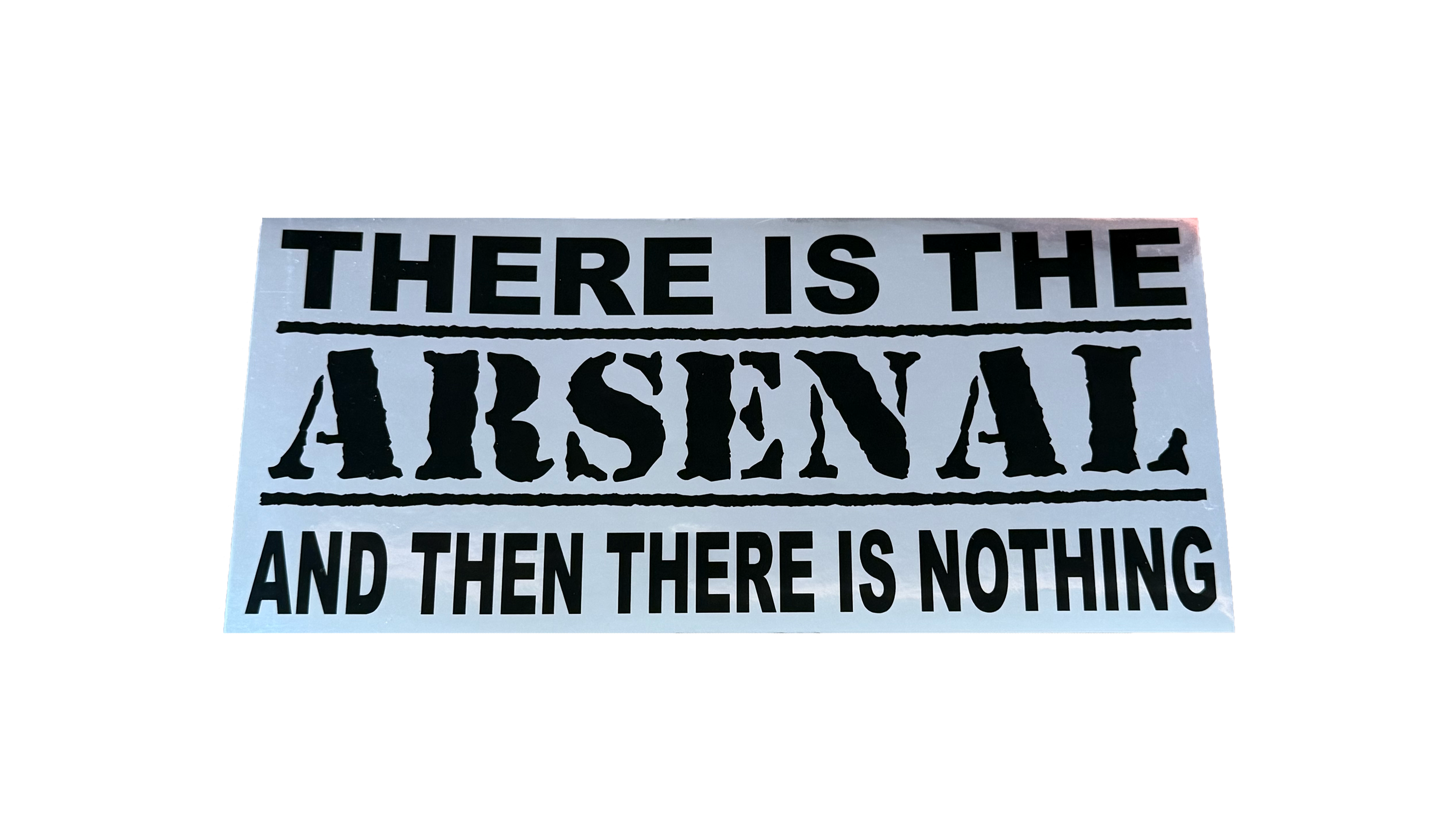 Shiny Silver Bumper Sticker